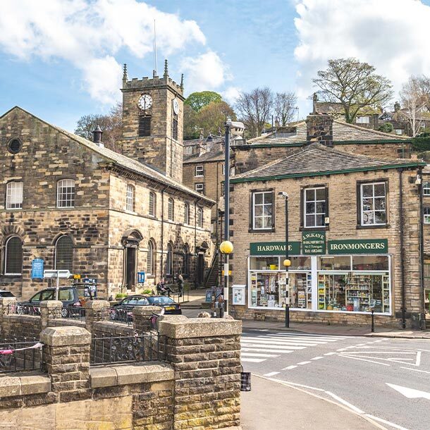 Victoria Street in Holmfirth, West Yorkshire