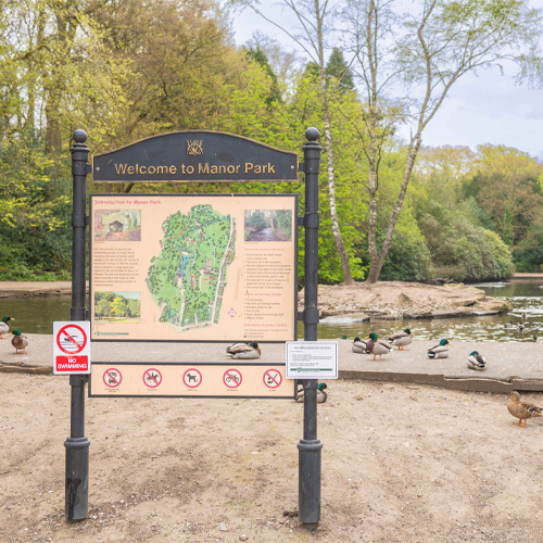 Manor Park in Glossop, Derbyshire