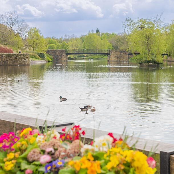 Oldham Park in Oldham, Greater Manchester